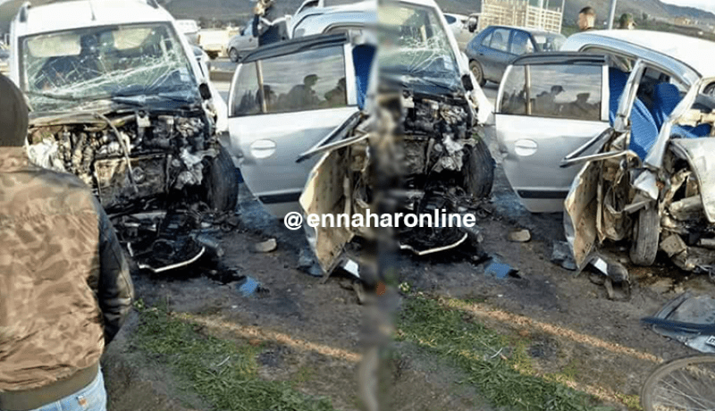 قتيلان وجريحان بينهم جمركية في حادث مرور بالطارف