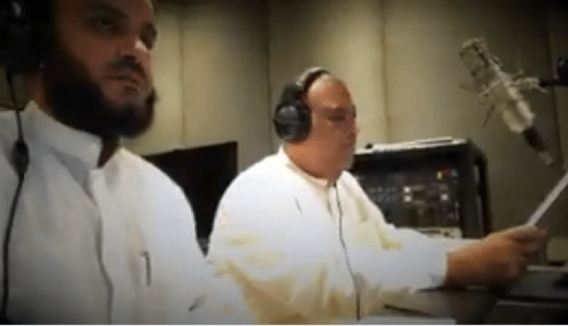 الفنان نبيل شعيل في استوديو العفاسي لتلاوة وتسجيل سورة الرحمن