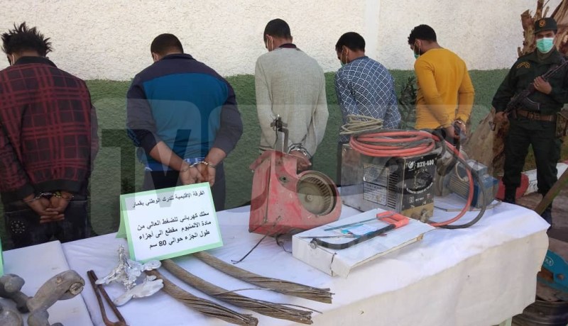 الوادي.. الدرك يطيح بشبكة سرقة الكوابل مكونة من 14 شخصا