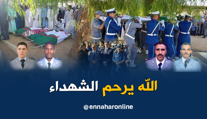 بالصور.. تشيع جنازة شهداء الجمارك بتمنراست في جو مهيب