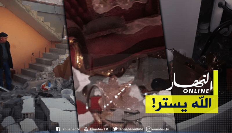 انهيار منزلين في حي العبيدي بسطيف