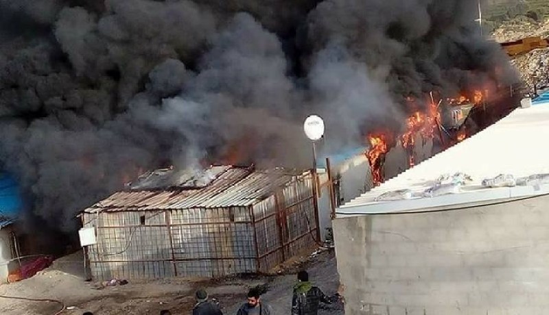بالصور ..إخماد حريق بمرقد شركتين تركيتين بالمدية