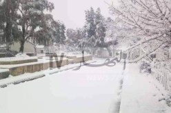ثلوج على المرتفعات التي يزيد علوها عن 900 متر