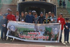 بالصور.. حملة تحسيسية للحد من العنف بملعب المسيلة