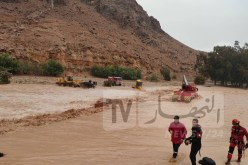 المسيلة: إنتشال جثتي شخصين وفقدان آخر كانوا عالقين داخل سيارة بواد بوسعادة