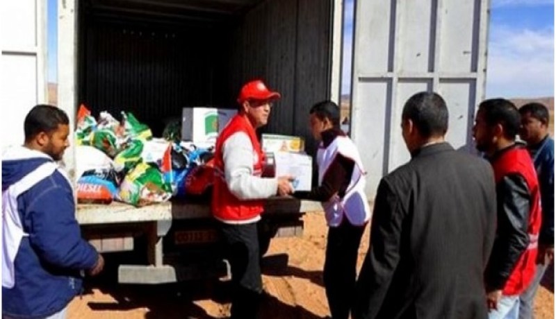 الهلال الأحمر الجزائري يوزع 100 حصة من المواد الغذائية بتيزي وزو
