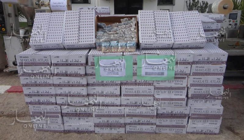 حجز مركبة محملة بـ9600 وحدة شمة مقلدة في الوادي