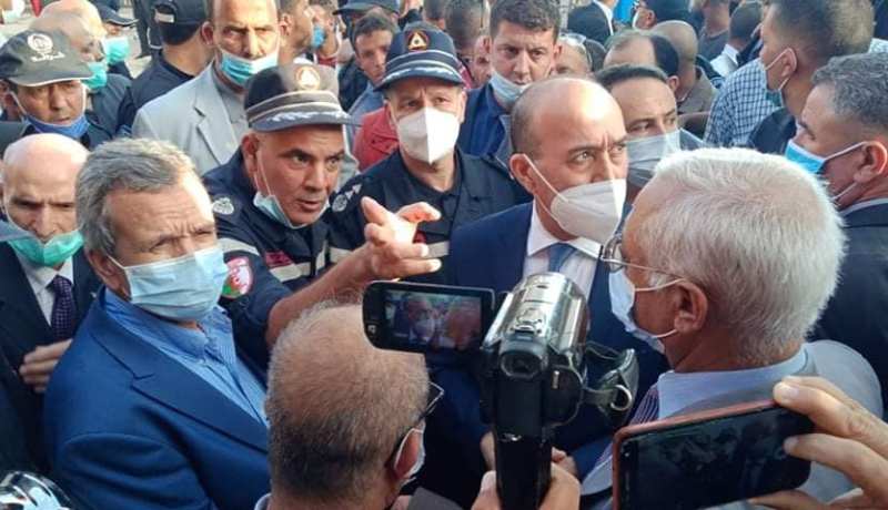 بالصور.. الوفد الوزاري يُعاين أضرار حادث إنفجار أنبوب الغاز بالبيض