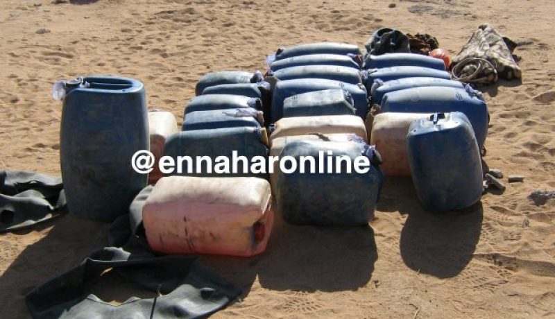توقيف مهربين وضبط 800 لتر من الوقود بالجنوب