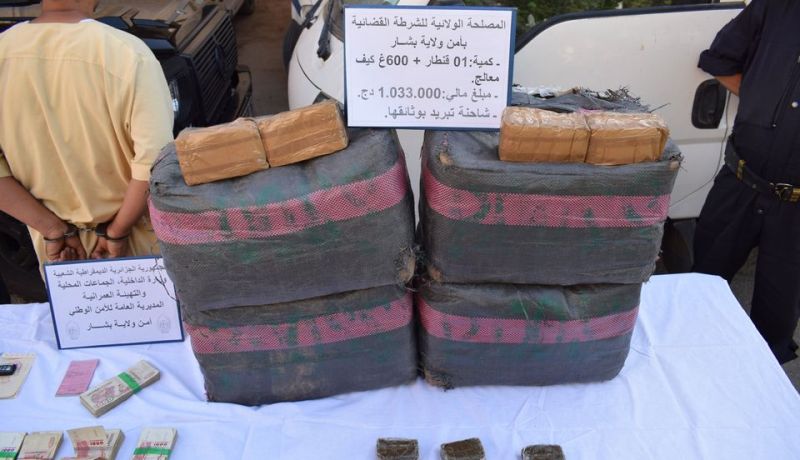 بشار.. تفكيك شبكة إجرامية وحجز أزيد من قنطار من الكيف المعالج