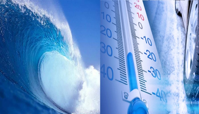 برد شديد وأمواج تصل إلى 3 أمتار في الشمال