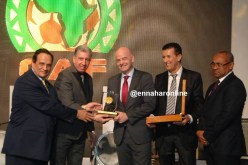 بالصور..”مراد مازار” يُكرّم رئيس الفـيفـا “إنفانتينو”