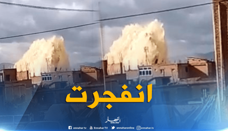 بالفيديو.. انفجار محطة ضخ المياه بجباحية البويرة