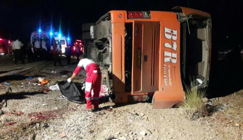 إيران:هلاك 9 طالبات وإصابة 35 أخريات إثر انقلاب حافلة