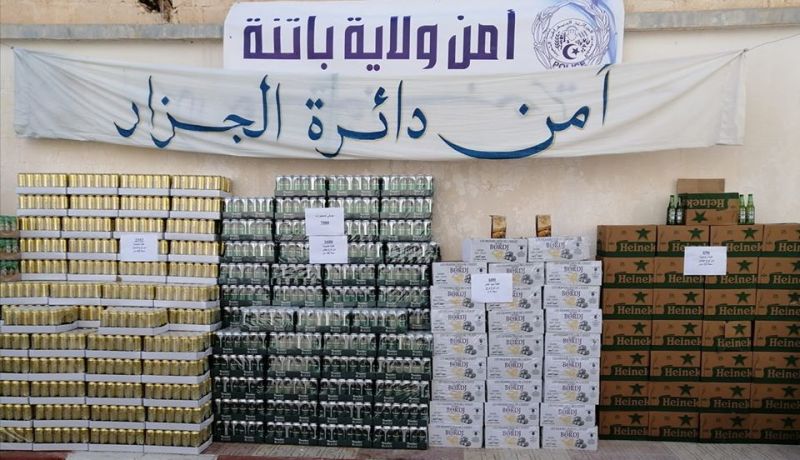 حجز ما يفوق سبعة آلاف و700 قارورة خمر بالجزار في باتنة