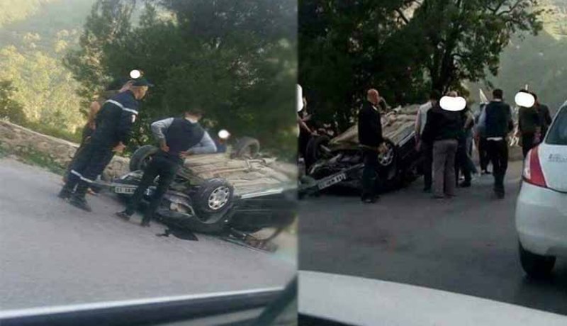 جريحان في حادث مرور ببجاية