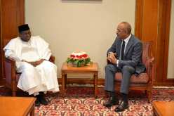 بالصور.. بدوي يستقبل وزير الخارجية المالي تييبيلي درامي