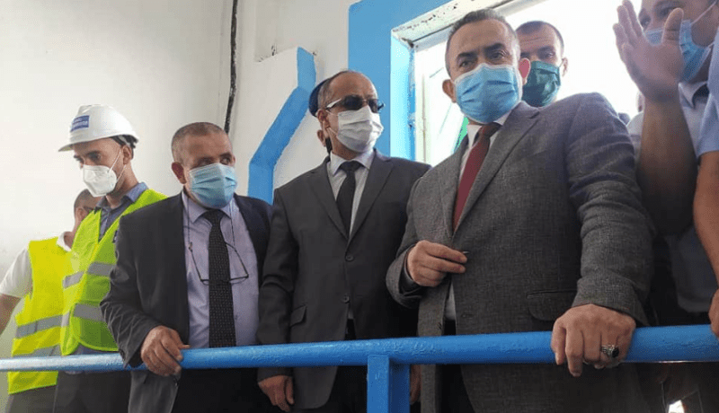 أرزقي براقي يدشن وكالة تجارية متنقلة ويضع خزان مائي حيز الخدمة في تيبازة 