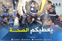 بالصور.. إصابة عونا حماية مدنية بجروح في عملية إنقاذ بعد إنهيار للتربة في برج بوعريريج