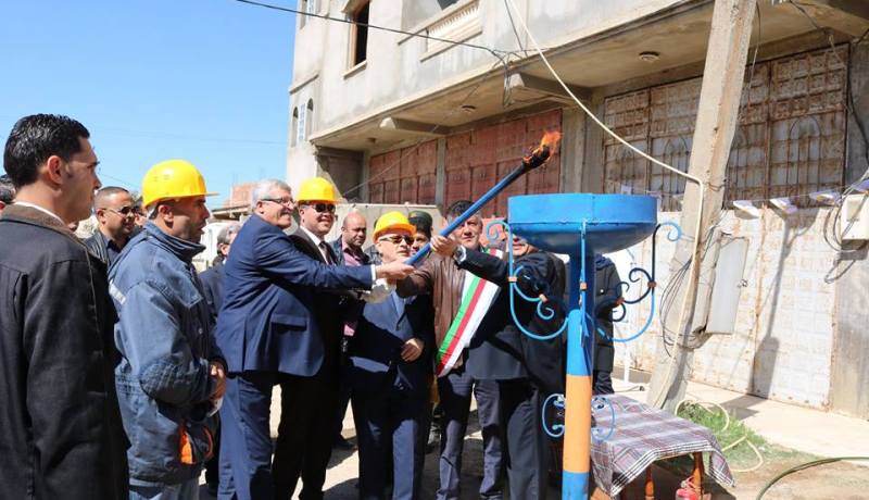 بالصور.. إستفادة 720 مسكن بشبكة الغاز الطبيعي ببومرداس