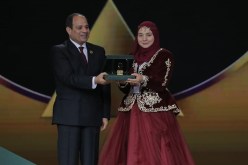 السيسي يكرم الجزائرية دنيازاد برينيسي