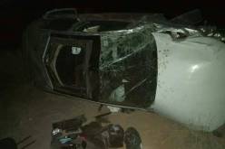 قتيل و3 جرحى في حادث انقلاب سيارة ببشار