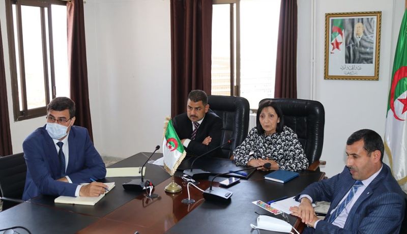 وزيرة البيئة تجتمع مع إطارات القطاع لبحث تأثيرات كورونا على بعض المشاريع