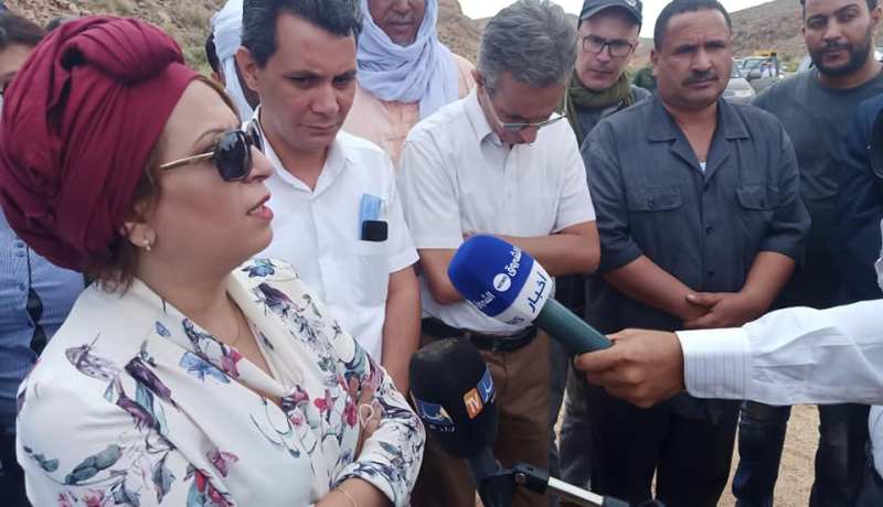 بن دودة تشكر أهل تمنراست على حسن ضيافتهم لها