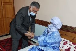 بالصور.. نزيه برمضان في زيارة مجاملة  للحاج إبراهيم غومة أمين عقال الطوارق