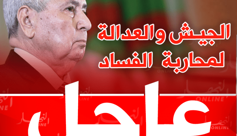 بن صالح: عملية تطهير الدولة عرفت تقدما ملحوظًا بفضل الجيش وقطاع العدالة