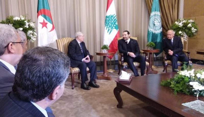 بالصور.. بن صالح يصل إلى بيروت ممثلا لبوتفليقة في القمة العربية
