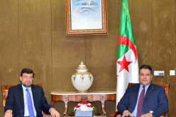 بوشارب يستقبل السفير الفلسطيني لؤي عيسى