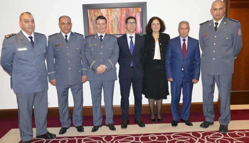 بالصور.. العقيد بوغلاف يستقبل نظيره المدير العام للدفاع المدني الاسباني
