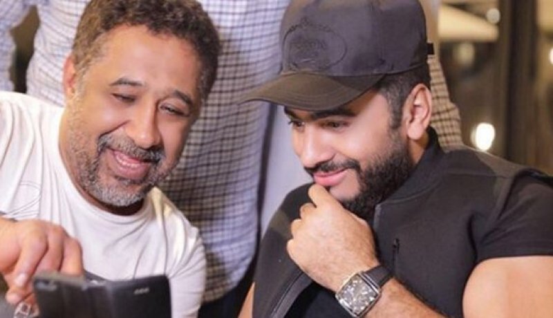 بالصورة … الشاب خالد و تامرحسني معا