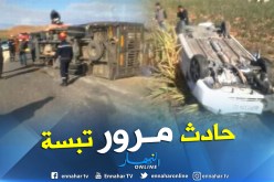 بالصور.. 5 اطفال جرحى في حادث مرور بالعقلة في تبسة
