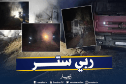 بالصور.. حريق في شاحنة بأم علي في تبسة