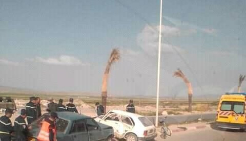 تبسة.. جريحين في حادث مرور بحي المرجة