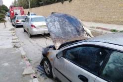 بالصور.. حريق في سيارة بحي الأمل في تبسة