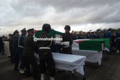 تبسة.. صور وصول جثامين شهداء ضحايا سقوط الطائرة العسكرية ببوفاريك