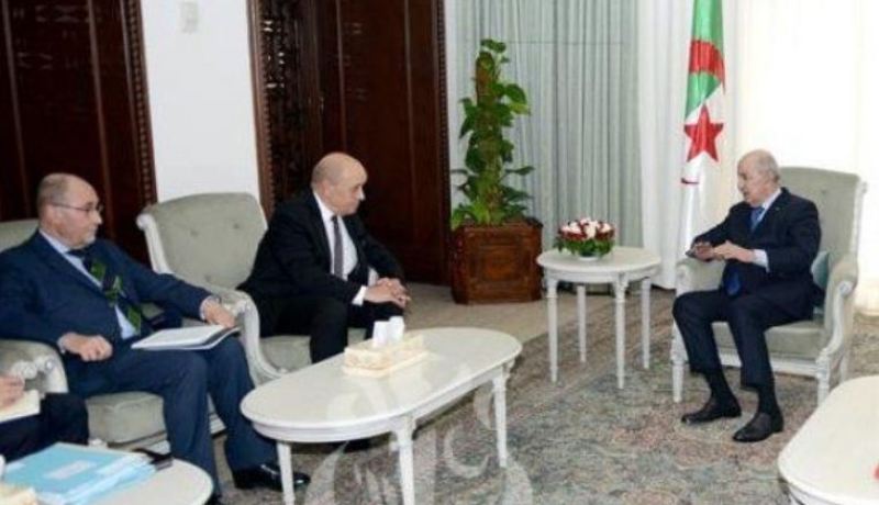 رئيس الجمهورية يستقبل وزير الخارجية الفرنسي