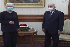 رئيس الجمهورية يستقبل سفيرة جمهورية ألمانيا الإتحادية