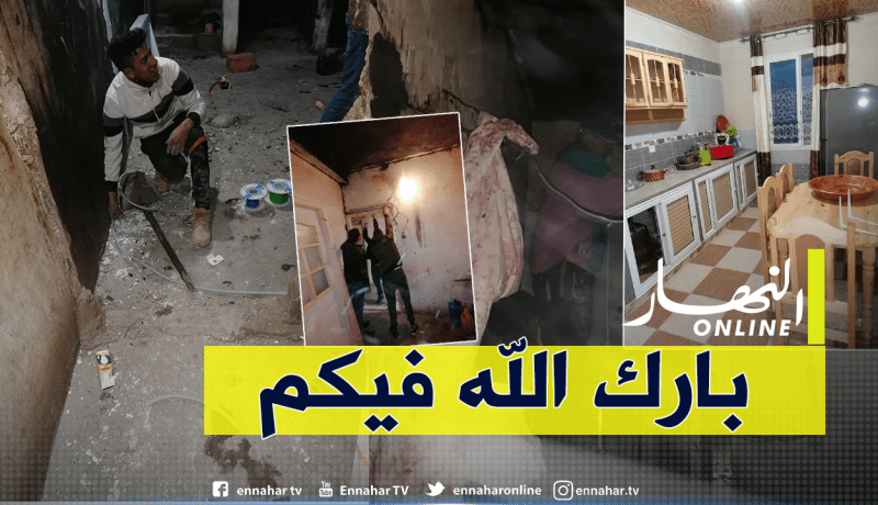 بالصور.. هبة تضامنية لترميم بيت عائلة معوزة في الطاهير بجيجل
