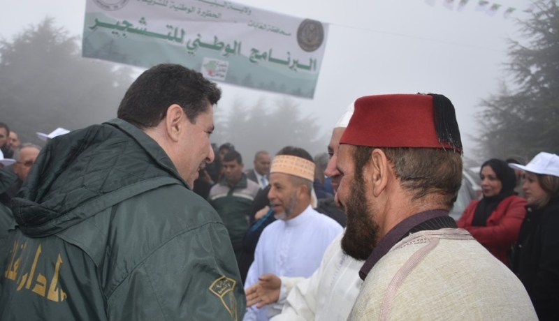 بالصور.. أئمة ووزراء ورياضيون في حملة وطنية للتشجير بالشريعة