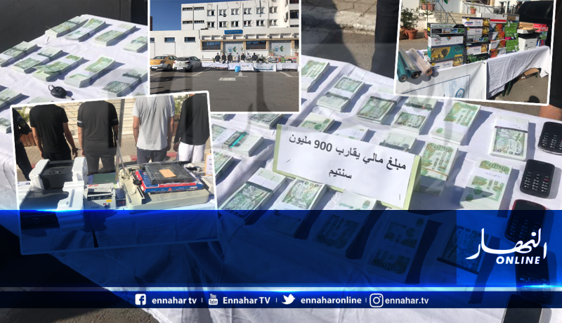 تفكيك شبكة وطنية منظمة مختصة في تزوير الأوراق النقدية بوهران واسترجاع 900 مليون