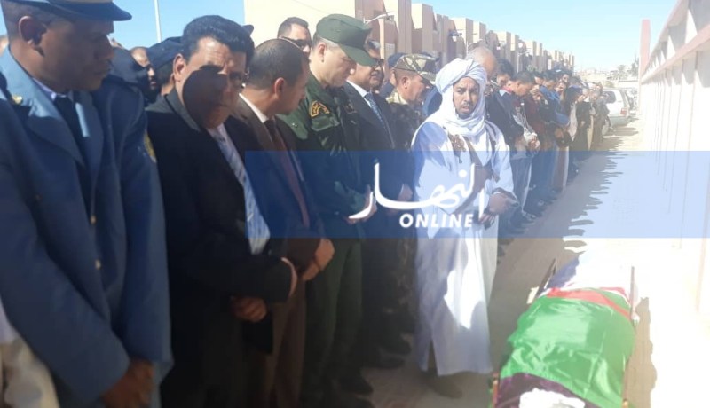 بالصور.. تشيع شهيد الواجب الوطني بالحماية المدنية كرغلي شعيب في تندوف