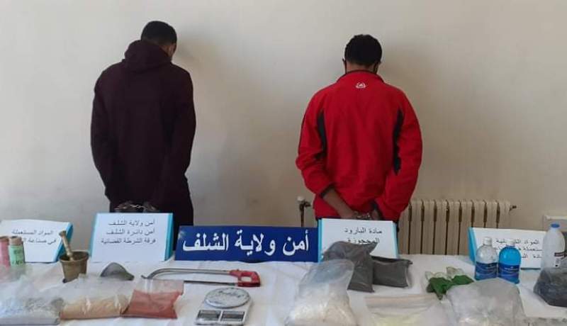 الشلف.. توقيف شخصين وتفكيك ورشة سرية لصناعة البارود 