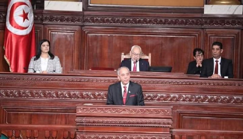 ‏البرلمان التونسي يرفض منح الثقة لحكومة الحبيب الجملي