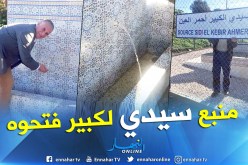 بالصور.. المياه تعود إلى منبع سيدي لكبير بأحمر العين في تيبازة