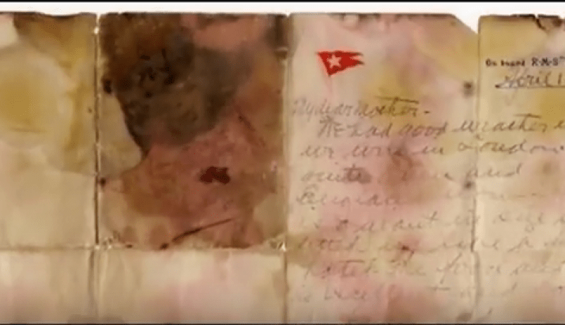 بيع رسالة ضحايا “تيتانيك” في المزاد العلني