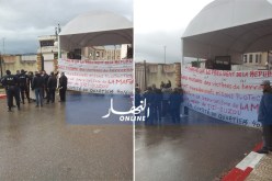 عائلات ضحايا الإرهاب في وقفة احتاجية ضد نهب العقار بتيزي وزو